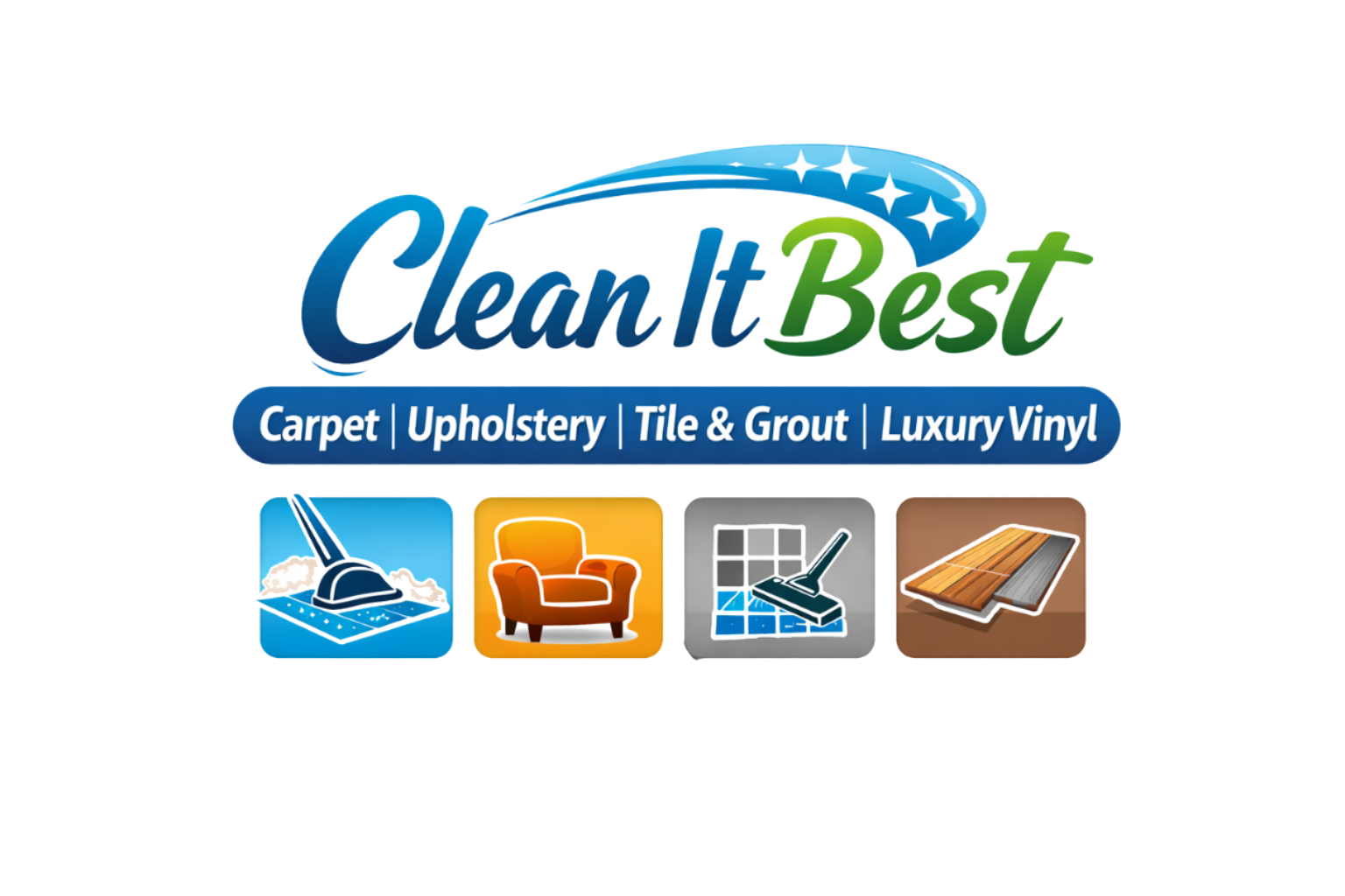 Clean It Best full color carpet cleaning logo
