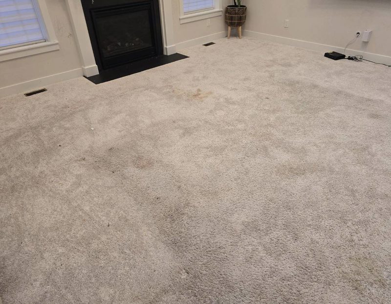Light carpet before professional cleaning by Clean It Best